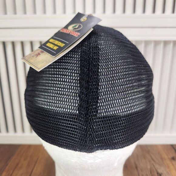 Mossy Oak Camouflage Hat Cap Fitted S/M Tan Black Outdoors Mesh Mens Hunting NEW - Picture 5 of 11